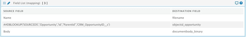 Fieldmapping:  file transfer from Salesforce to Dynamics 365 Sales