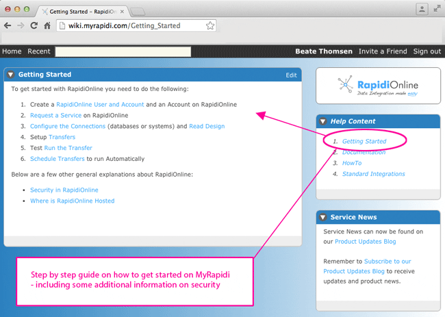 myrapidi getting started on wiki