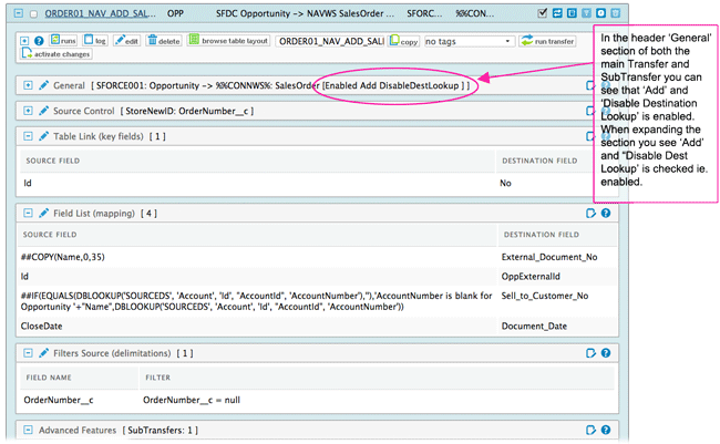 transfer with sales order using web services