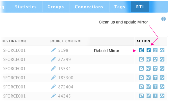 rebuild and clean up mirror feature