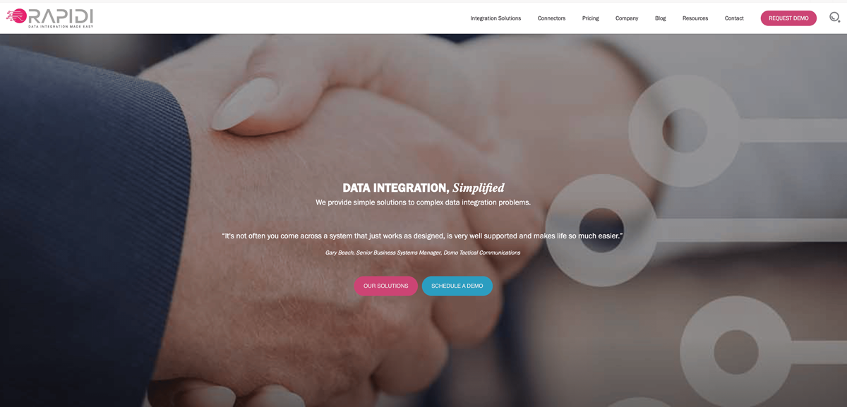 Rapidi iPaaS Data Integration Solutions