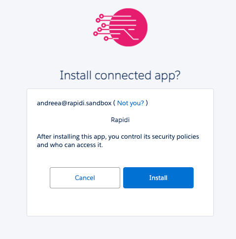 Installer l’application connectée Rapidi