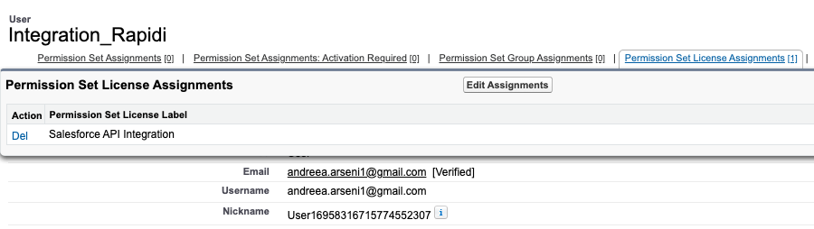 permission set license assignments