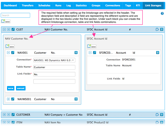 create link storage connection create link storage connection
