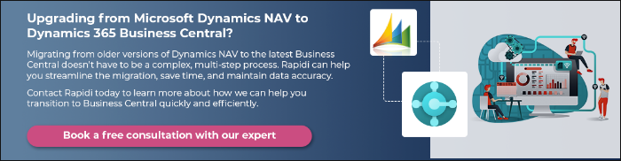 upgrade Dynamics NAV to BC