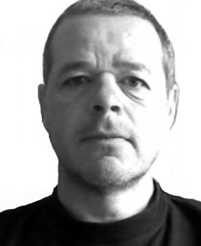 Black-and-white portrait of Steve Smith, Systems Development Manager at QlikTech