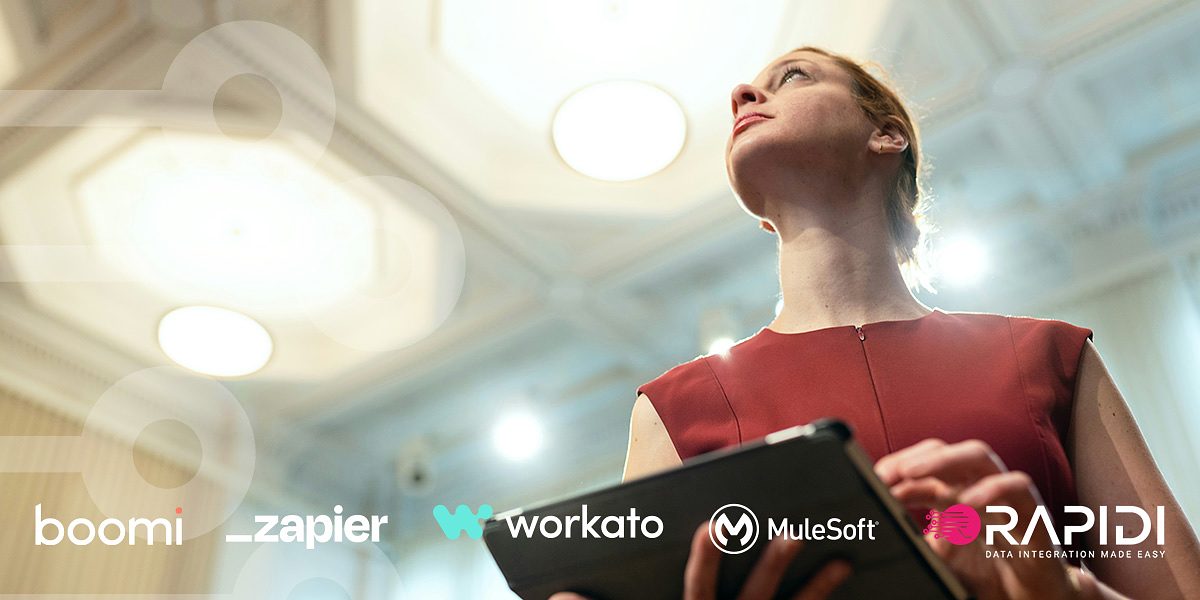 Welche Integrationsplattform ist die beste? Rapidi vs. Workato vs. MuleSoft vs. Boomi vs. Zapier