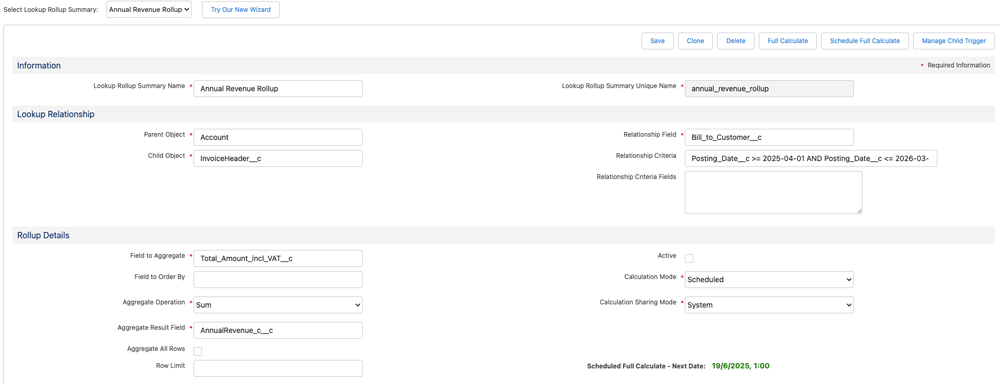 Ejemplo de DLRS en Salesforce